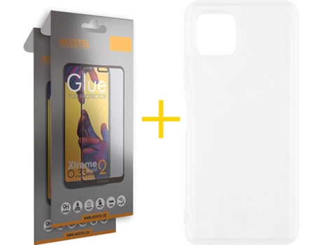 Carcasa + 2 Protectores de Pantalla para Oppo A73 5G ACCETEL Transparente Claro
