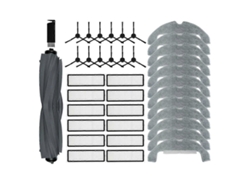 Para el robot aspirador D10s Plus: cepillo lateral principal, mopa, filtro HEPA, accesorios y repuestos.