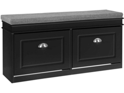 Zapatero SOBUY (Negro - 104x24x52 cm)