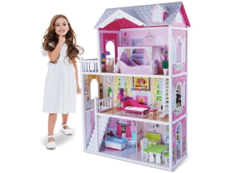 Casa de Muñecas MONI Madera 16 Piezas Aria (Edad Mínima Recomendada: 36 meses)