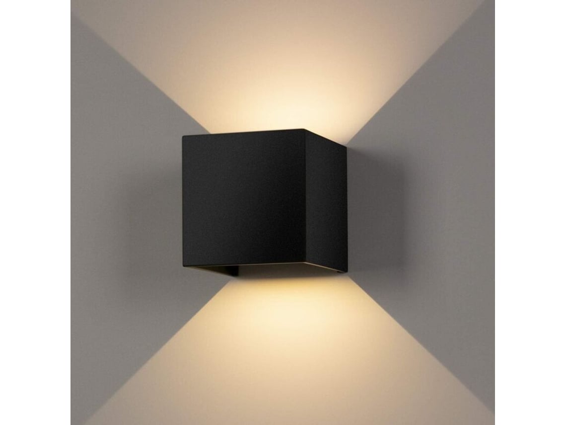 Aplique De Pared De 12 W Para Uso Interior/exterior, Resistente Al Agua.
