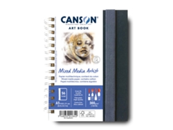 Bloc de Dibujo CANSON Vertical Art Book Mixed Media Artist A5 56 Páginas Papel 300 G
