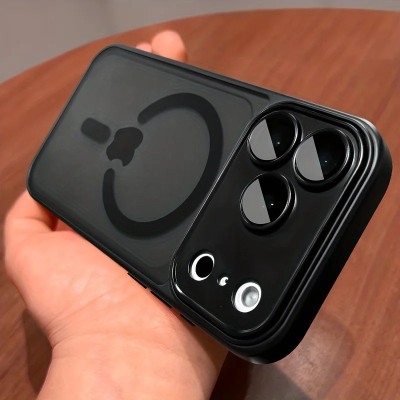 (iphone 13 Mini, Negro) Protector De Lente Magnético, Compatible Con El Cargador Inalámbrico Magsafe.