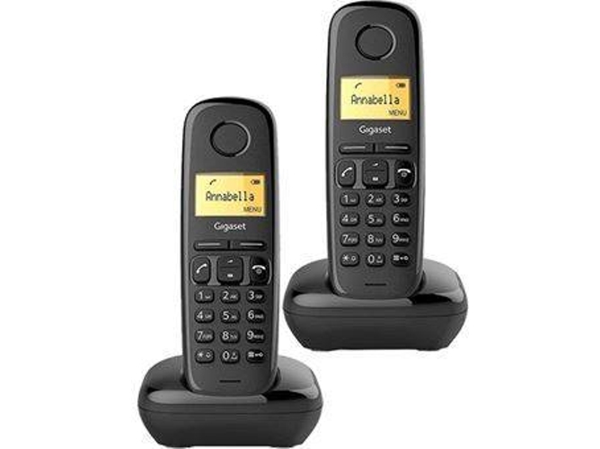 Teléfono Fijo GIGASET A170 Duo Negro