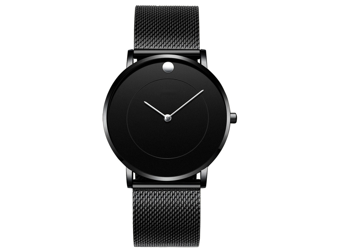 Reloj Analógico De Cuarzo Clásico E Informal Para Hombre Con Brazalete Plateado, Resistente Al Agua.