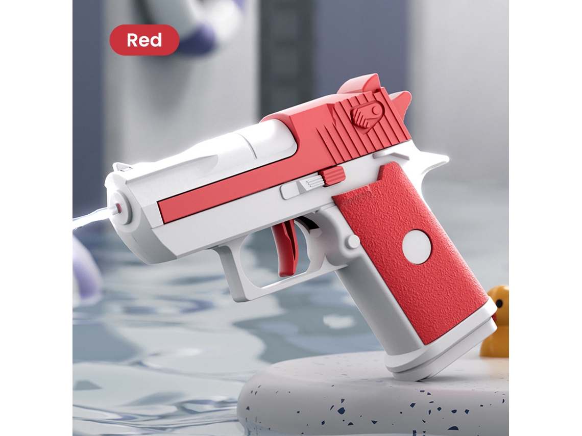 Mini pistola de agua no eléctrica MDUG para playa, ideal para niños y niñas (roja)