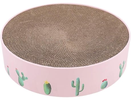Juguete para gatos, cartón corrugado para gatos, rascador de hierba gatera, alfombrilla para rascador de uñas, juguete para cama de gatito, color r...