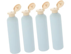 Juego De 4 Botellas Dispensadoras Recargables Para Champú, Loción Y Gel - A Prueba De Fugas