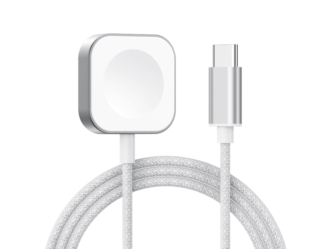 Cargador inalámbrico magnético rápido con interfaz USB-C para Apple Watch Ultra 3 (plateado)