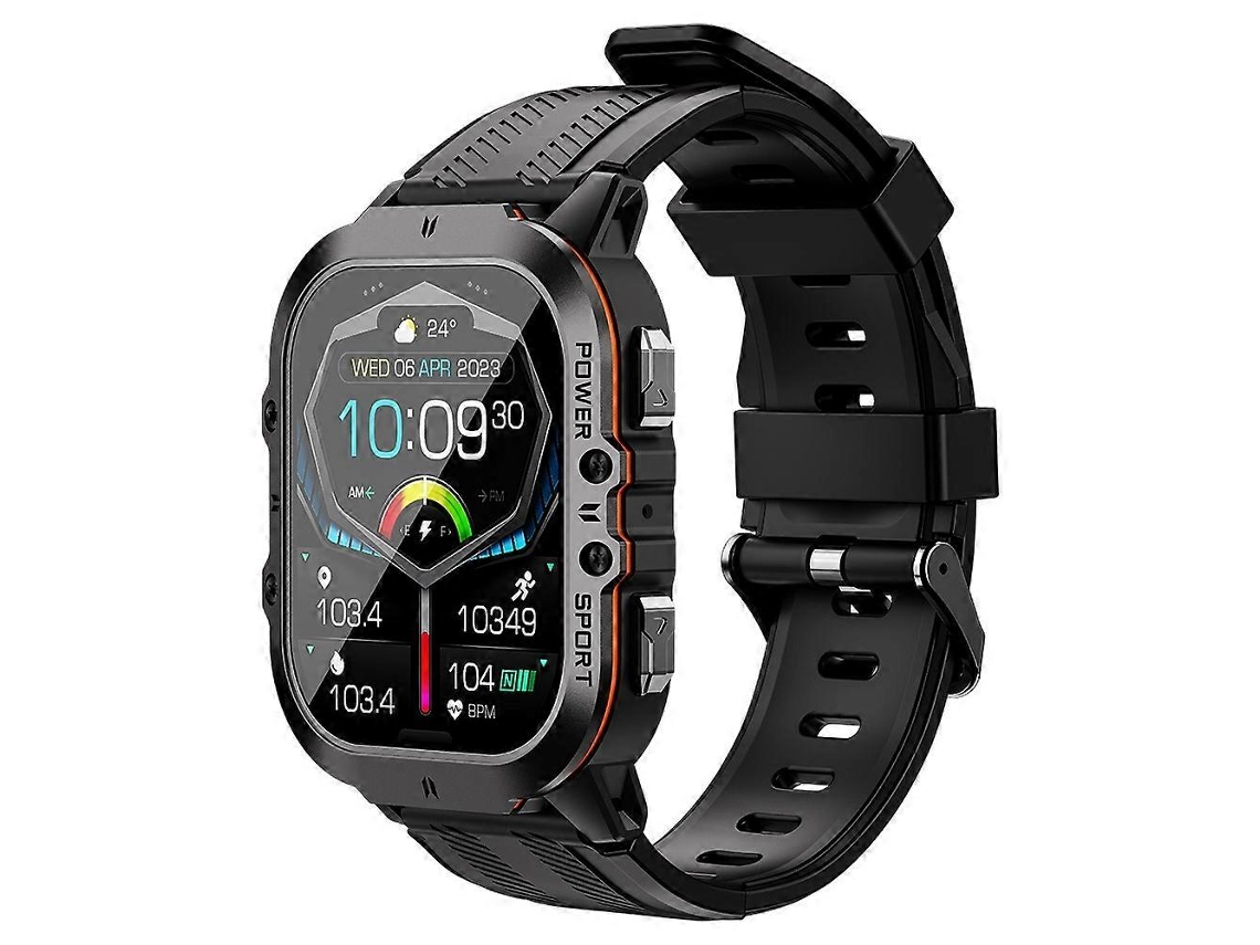 Reloj inteligente C26 con pantalla AMOLED de 1,96 pulgadas, Bluetooth, llamadas telefónicas, monitor de salud, múltiples modos deportivos Ly Ebike