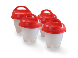 4 hueveras Rosewell para huevos duros sin cáscara (4 hueveras)
