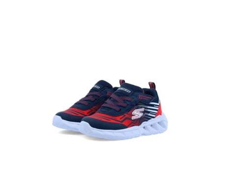 Zapatillas de Niños SKECHERS Entrenadores Magna Lights Azul (22)
