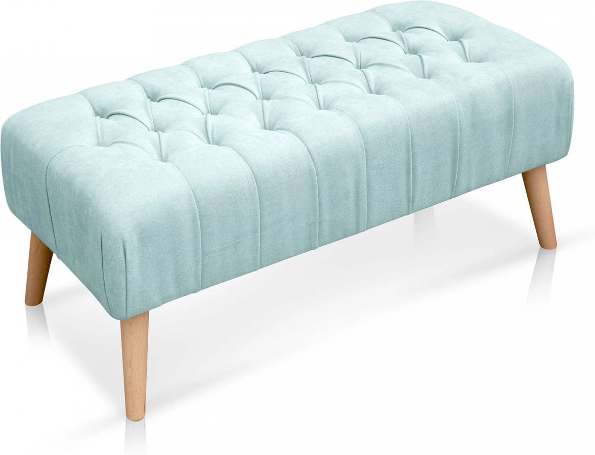 Taburete MORFEO Boton (Azul - Madera - 100x40 cm)