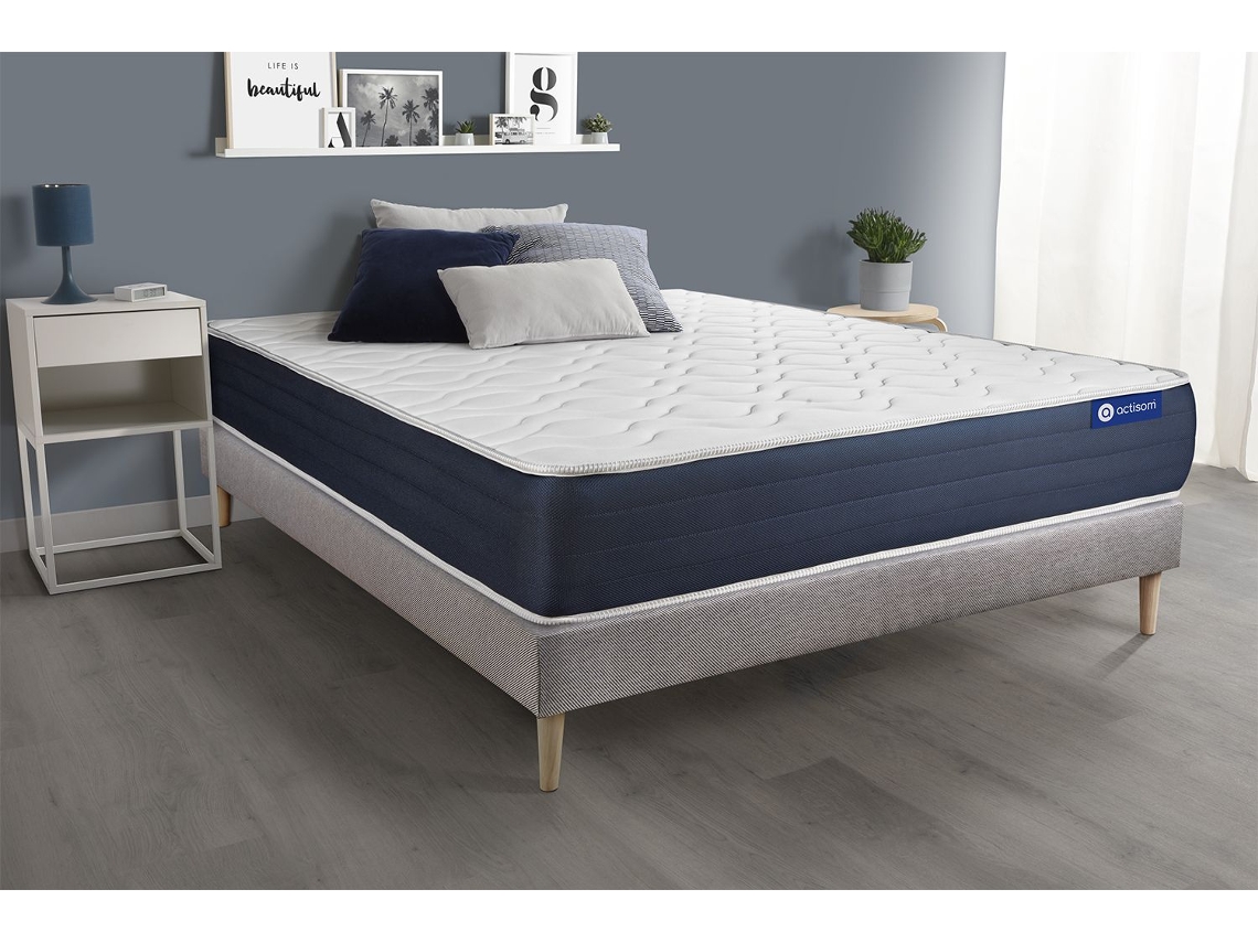 Canapé de Matrimonio Actiflex Sleep Zonas ACTISOM Espuma con memoria Gris (160x200)