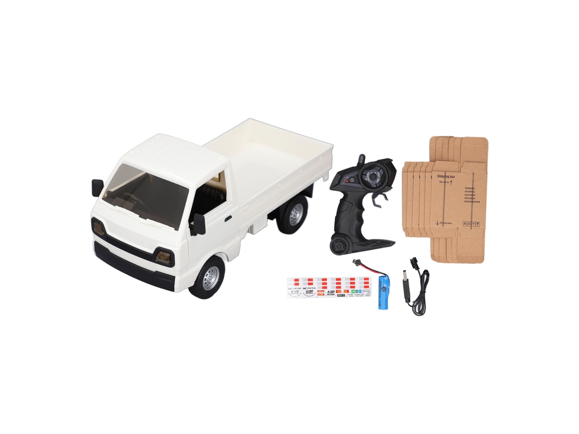 Caminhonete Bj-Drift com controle remoto, 2 portas que abrem, efeitos de luz, brinquedo de veículo RC