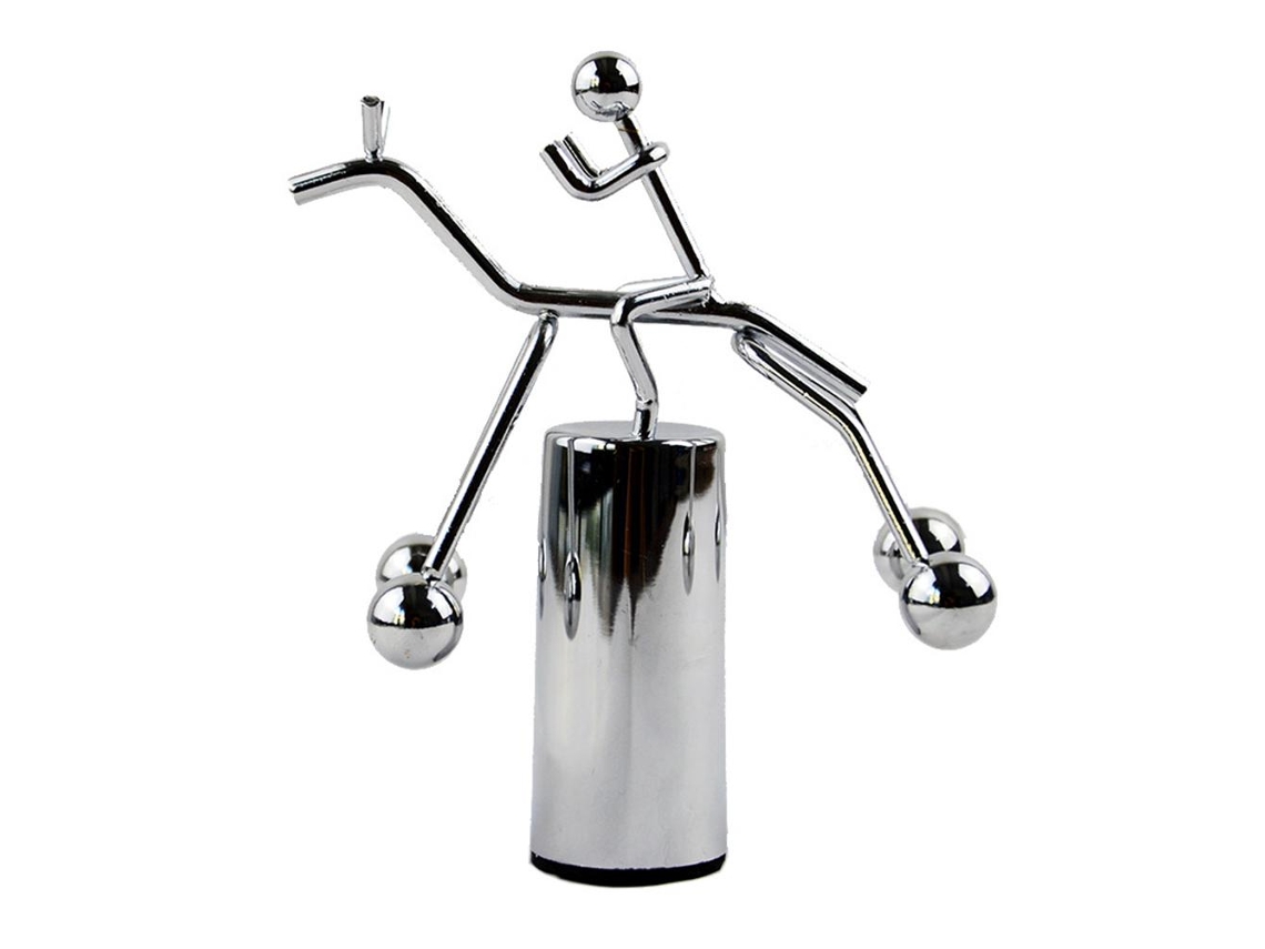Juguete De Equilibrio De Metal Mini Decoración De Mesa Péndulo Científico Arte Columpio