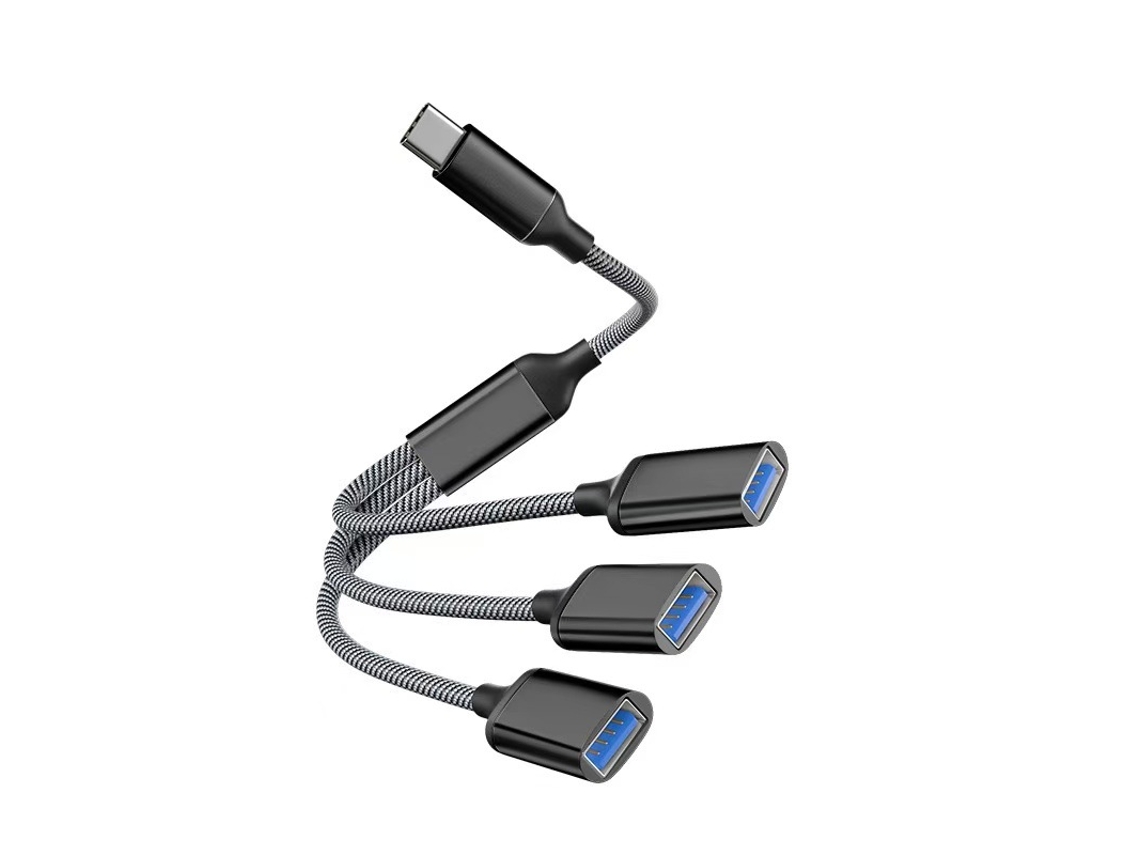 Cable Divisor Usb-c 3 En 1, Concentrador Para Portátil, Adaptador Para Juegos