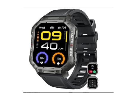 Reloj inteligente para hombres Fitness Tracker: Bluetooth (contestar / hacer llamadas) táctico militar impermeable Smartwatch para teléfonos Androi...