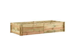 Jardinera VIDAXL Marrón Pine Wood (197x100x40 cm)