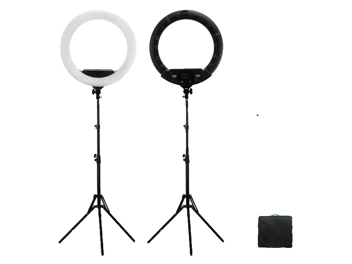 Lámpara de anillo LED, 100 W, trípode, OEM negro