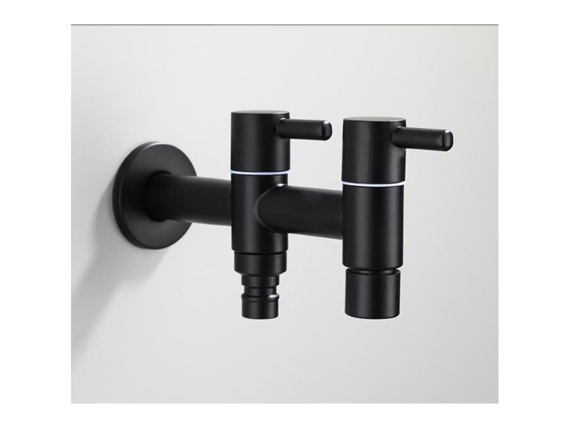 Grifo de jardín exterior en madera de arce mate 304 Mdug (tipo B)