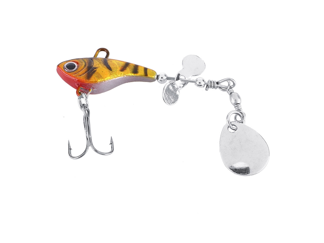 Señuelo Biónico De Pesca Con Anzuelo Compound Rotating Spoon Lead Fish