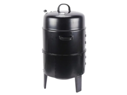 Parrilla para barbacoa, funcionalidad 3 en 1, diseño portátil, color negro.