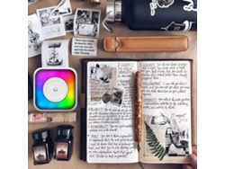 Impresora De Bolsillo Mini Inalámbrica Portátil Para Pegatinas Para Iphone Sin Tinta Con Luz Cool