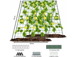 NYANA Enrejado para plantas trepadoras de jardín 122x122 cm - Estructura en forma de A - Jardín