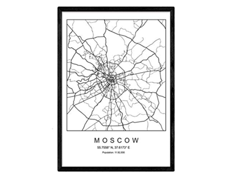 Lámina NACNIC Mapa Moscow (A3)