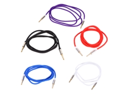 Cabo Auxiliar 3.5mm Macho-macho De Nylon, Cordão Estéreo Para Carro, Fones De Ouvido E Dispositivos Áudio
