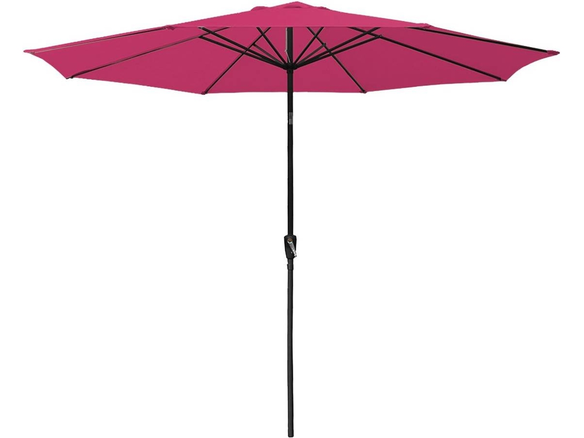 Sombrilla HAPPY GARDEN Hapuna (Rosa - Aluminio - 330 X 242 Cm)