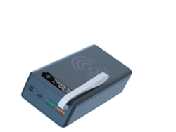 Estuche Para Baterías Usb Pd De 14x18650 Con Iluminación Led Para Cargar Smartphones