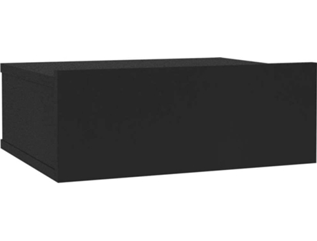 Mesita de noche flotante VIDAXL Negro Madera contrachapada (40x30x15 cm)