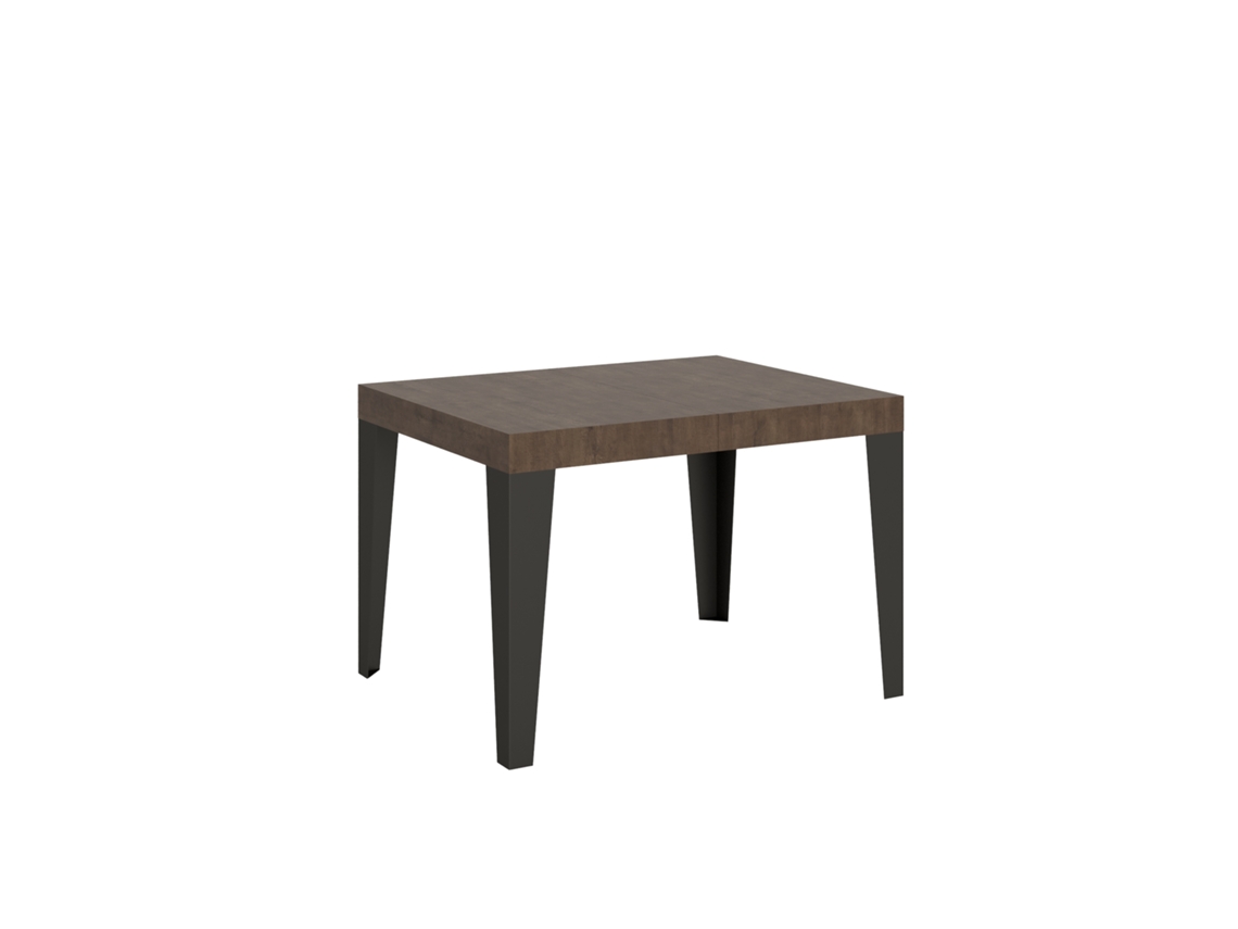 Mesa extensible 70x110/194 cm Flame Nogal estructura Antracita