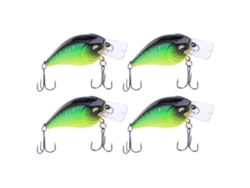 2026rebe-4pcs Señuelo Artificial Minnow Crank Rock Simulación Plastico Accesorio Pesca 1