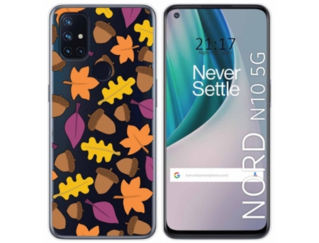 Carcasa OnePlus Nord N10 5G TUMUNDOSMARTPHONE Dibujos Transparente Multicolor