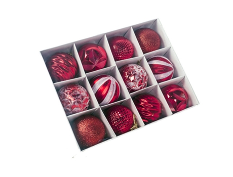 Adornos navideños Bolas colgantes Decoraciones para árboles de Navidad para fiestas navideñas Decoración para el hogar (rojo)