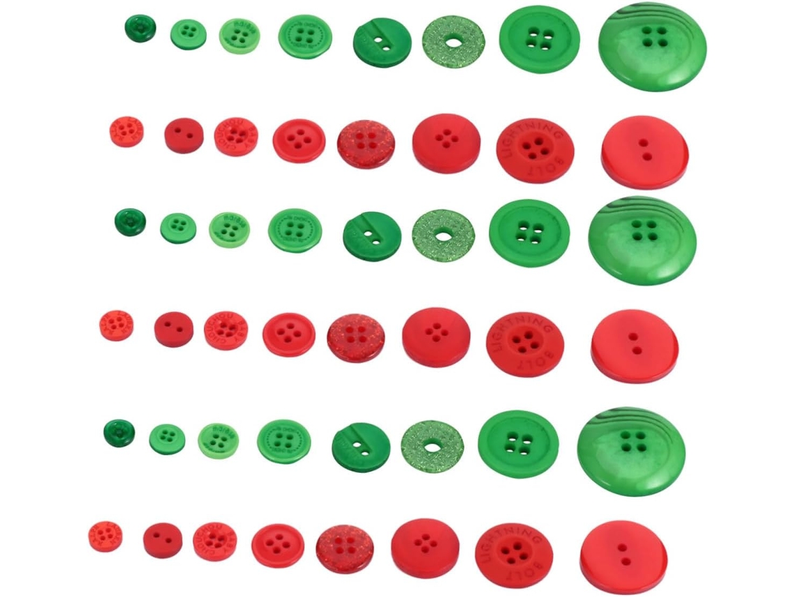 Surtido De 1320 Botones De Resina Multicolor Para Costura Y Manualidades, Botones Redondos.