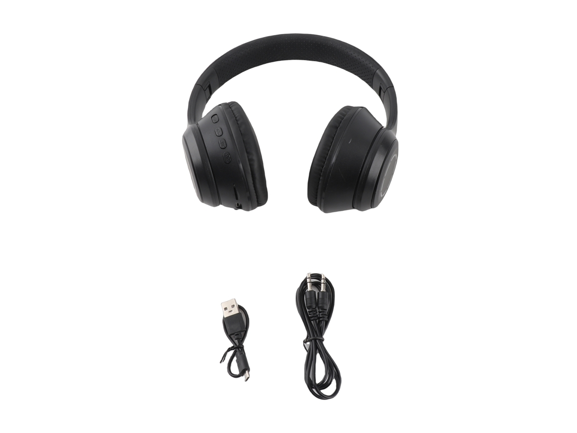 Auriculares Inalámbricos Bt Con Micrófono, Soporte Para Tarjeta De Memoria Cableada Para Teléfonos Y Juegos