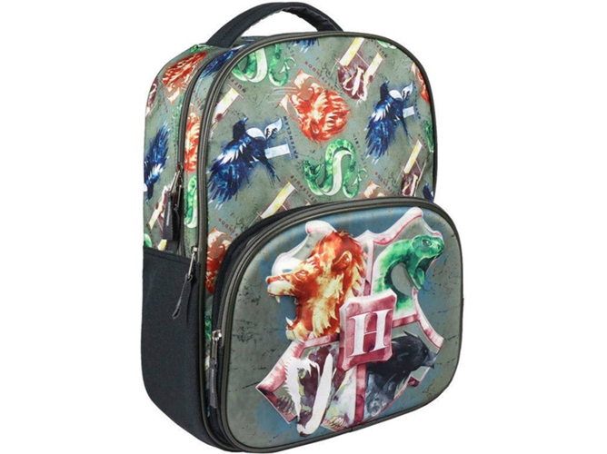 Mochila CERDÁ Hogwarts Harry Potter (Verde - 30x41x11.5cm - Poliéster)