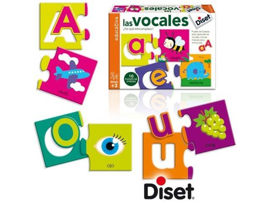 Juego Educativo DISET Las Vocales (Edad Mínima Recomendada: 3años)