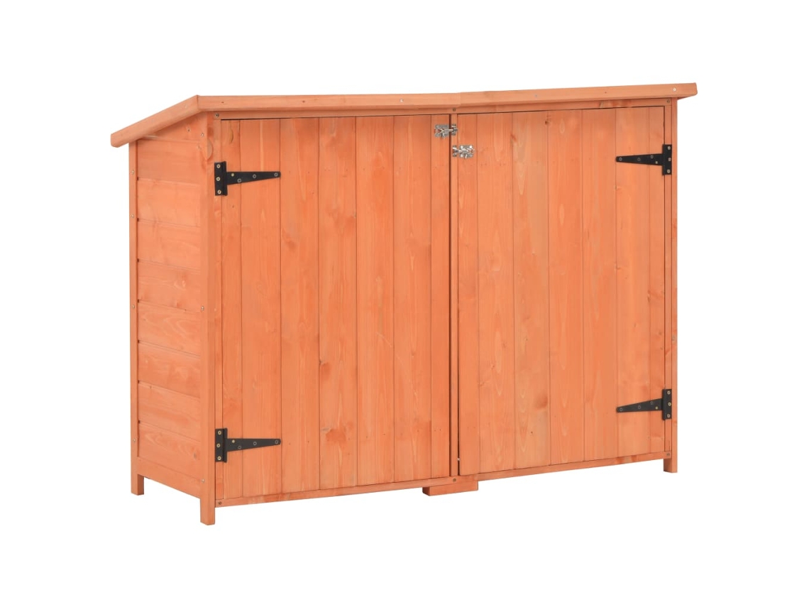 Cobertizo de almacenamiento de madera para jardín LOVELY HOME, 128 x 42 x 91 cm