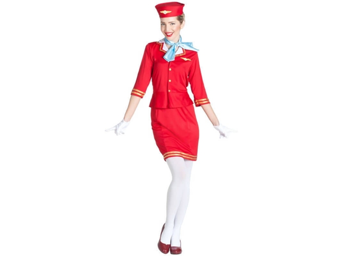 Disfraz de Mujer DISFRAZZES Azafata De Vuelo (Talla: M/L)
