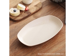 2026-41443-plato De Paja De Trigo 11 Pulgadas Resistente Microondas Reutilizable Ecológico Sin Bpa Ligero Biodegradable