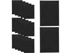 Juego de 30 marcos de fotos de papel kraft negro de 15 x 6 pulgadas para decoración creativa de paredes en la oficina o la escuela GOKOCO