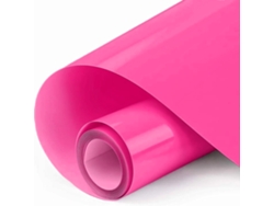 Rollo de vinilo de transferencia térmica, apto para prensado térmico, planchable, fácil de cortar y quitar, Mdug (rosa claro, 30 x 152 cm)