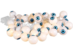 Lámpara LED de Halloween con forma de ojo, 1 metro de largo, resistente al agua, ideal para fiestas y eventos. Gokoco