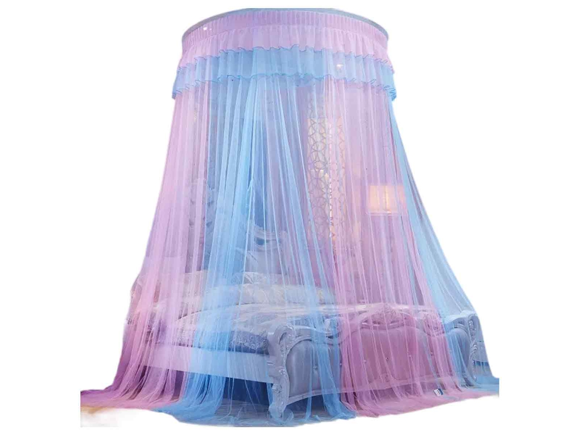HYMNORA Mantel para Cama Mosquitera con Estructura de Hierro en Estilo Europeo para Adultos 1,2m
