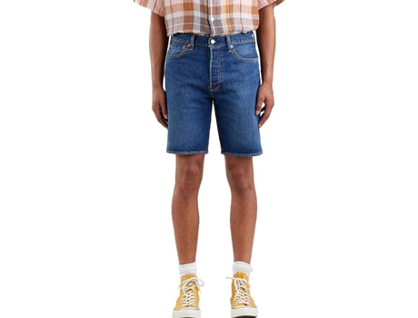 Pantalones Cortos LEVIS 501 Hemmed Algodón Mujer (36 - Azul)